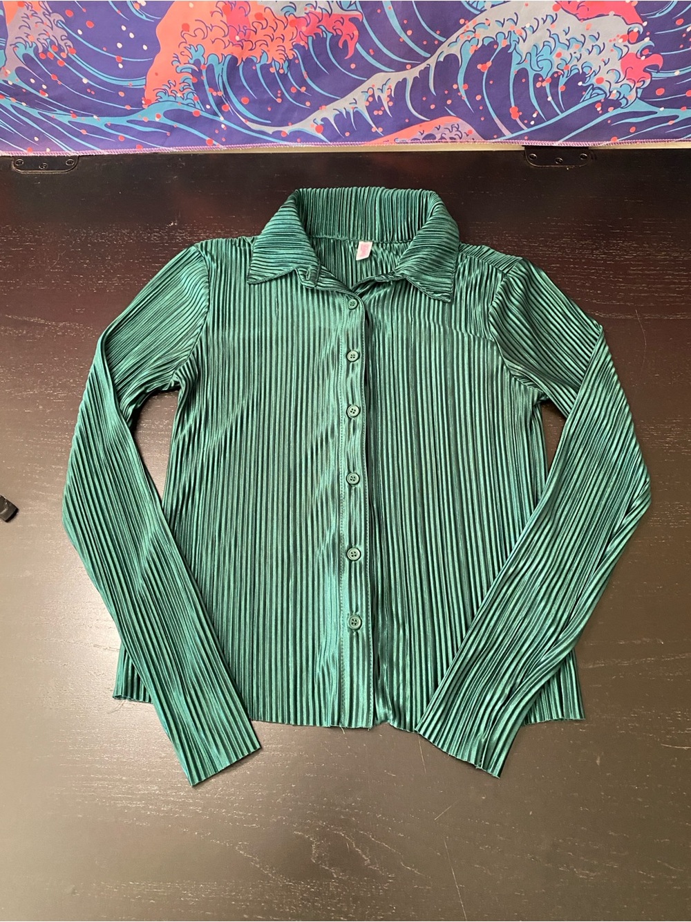 NOBO Emerald Green Pleated Top